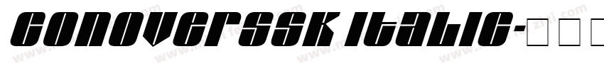ConoverSSK Italic字体转换
